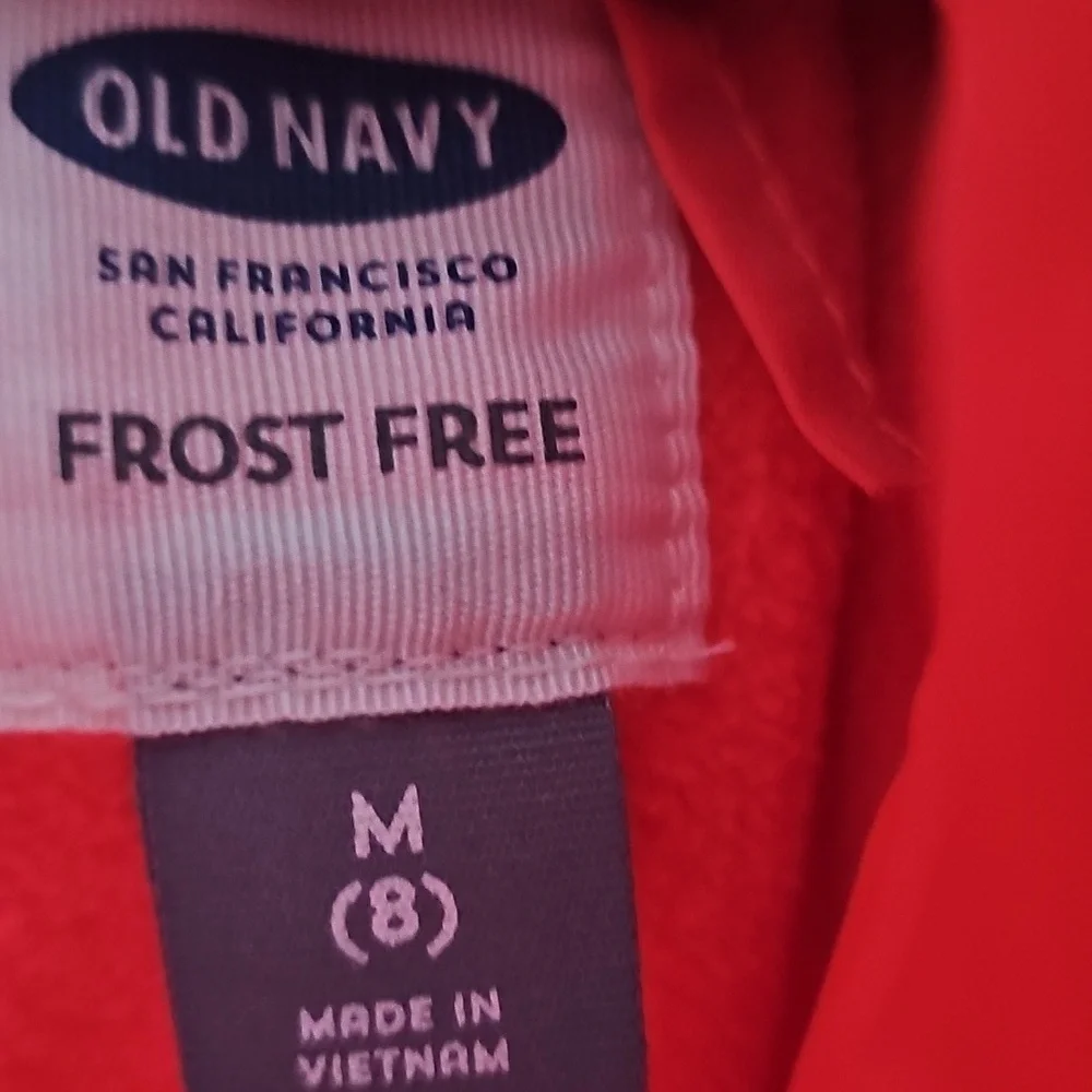 Old Navy Pink/Coral Puffer Vest Girls Size M (8) Like NEW